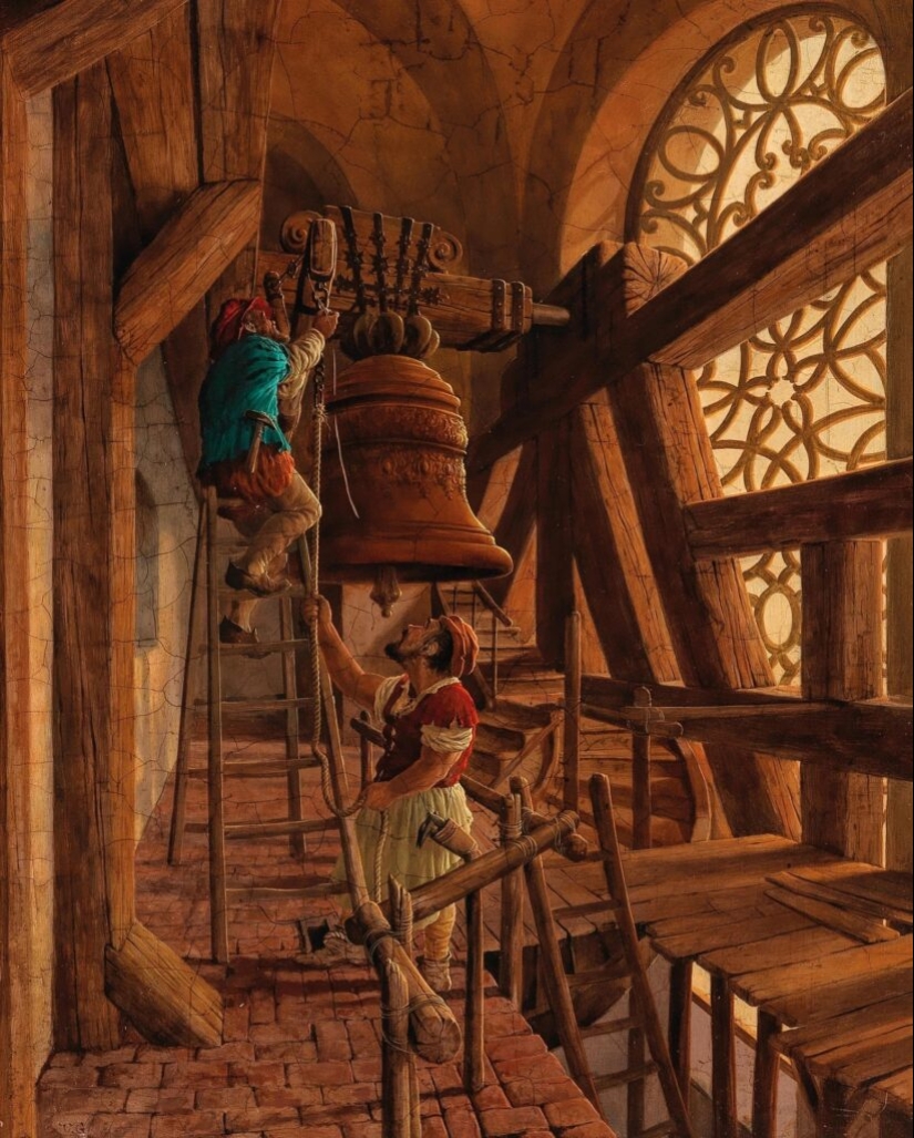 Viejos traviesos del género húngaro virtuoso de la pintura Vida Gabor