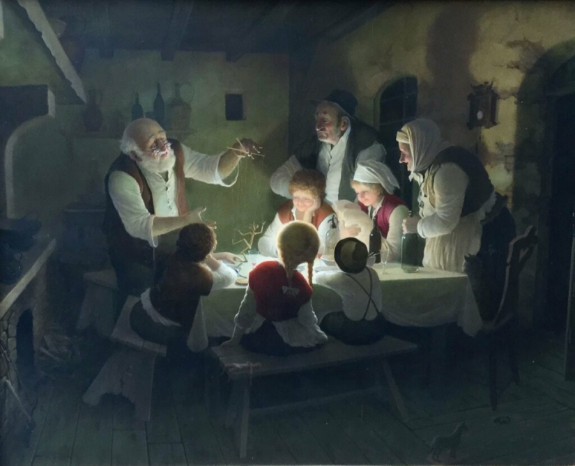 Viejos traviesos del género húngaro virtuoso de la pintura Vida Gabor