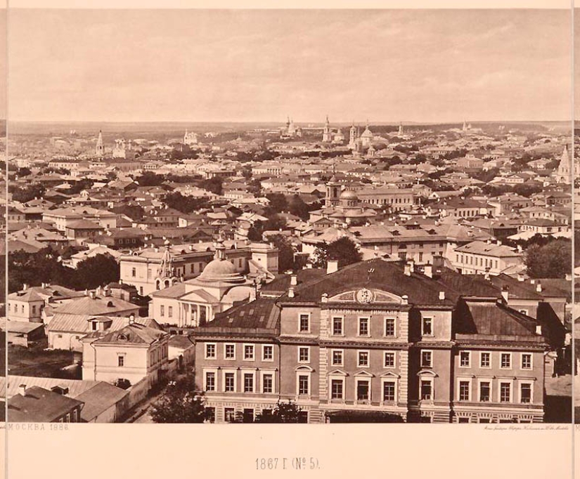 View from the Cathedral of Christ the Saviour: what Moscow looked like in 1867