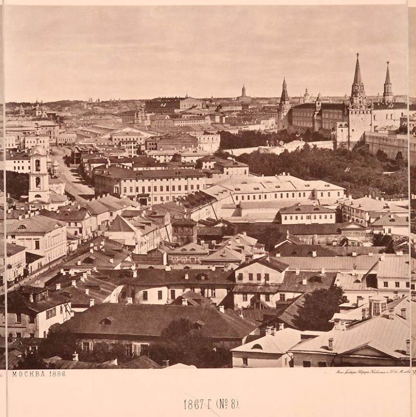 View from the Cathedral of Christ the Saviour: what Moscow looked like in 1867
