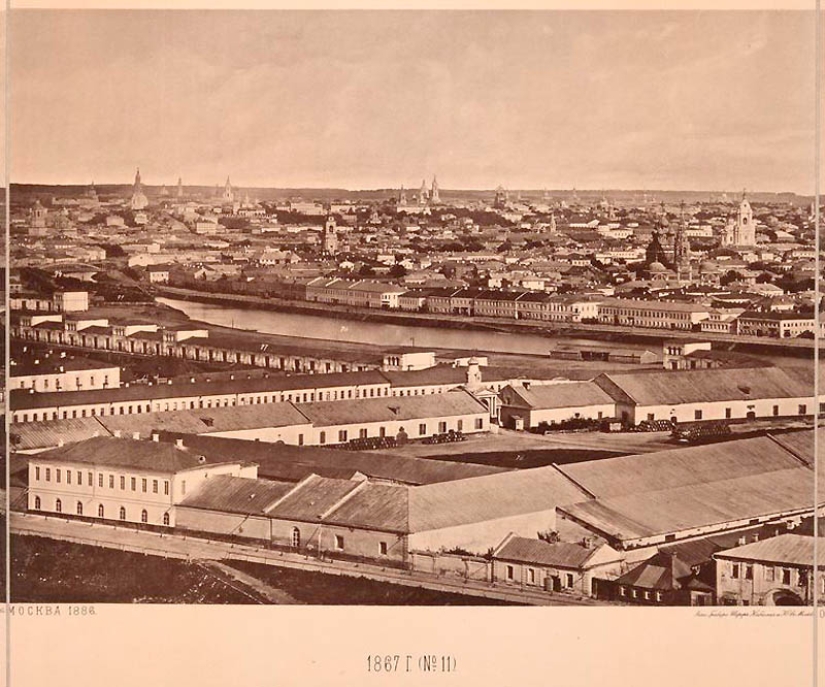 View from the Cathedral of Christ the Saviour: what Moscow looked like in 1867