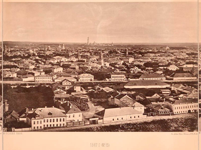 View from the Cathedral of Christ the Saviour: what Moscow looked like in 1867