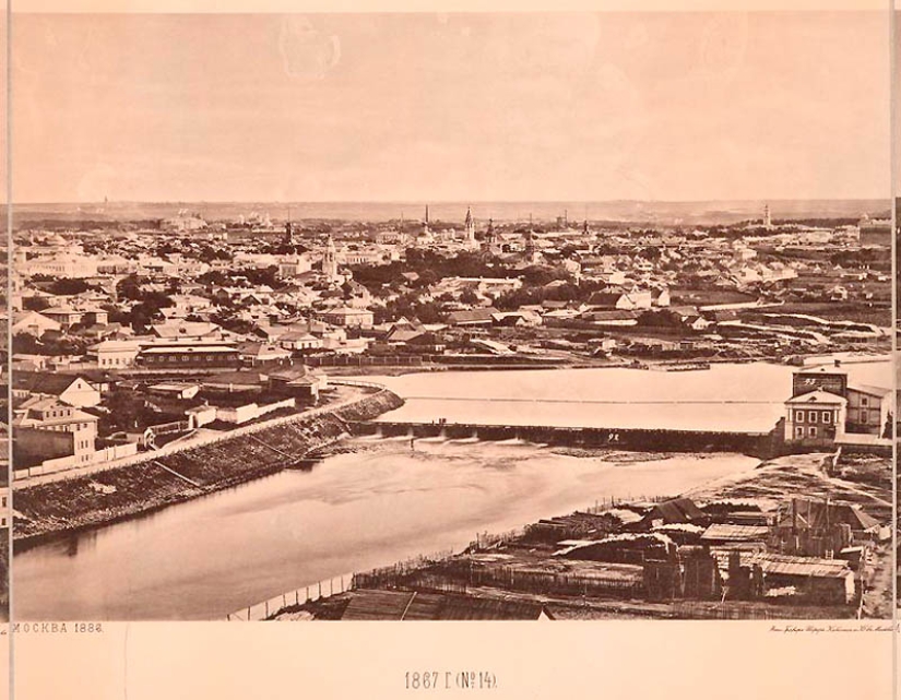 View from the Cathedral of Christ the Saviour: what Moscow looked like in 1867