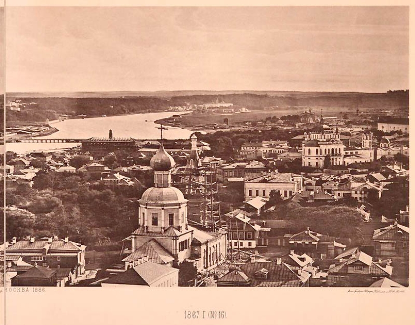 View from the Cathedral of Christ the Saviour: what Moscow looked like in 1867