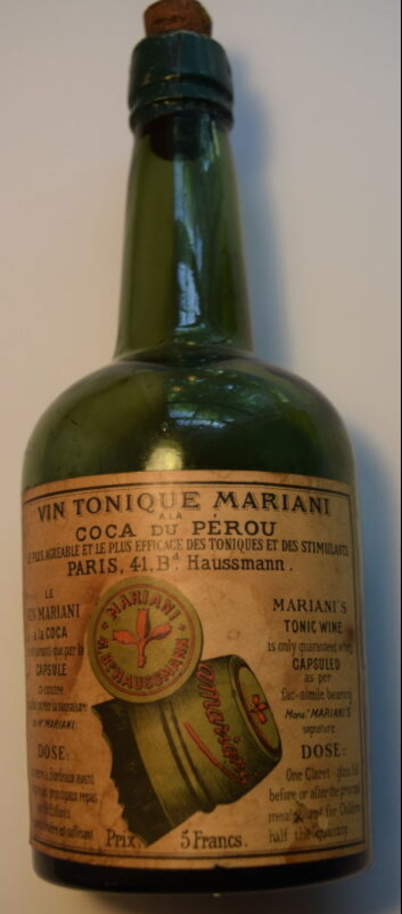 Vin Mariani-vino con cocaína, que bebían Papas, escritores y políticos Vin Mariani-vino con cocaína, que bebían Papas, escritores y políticos