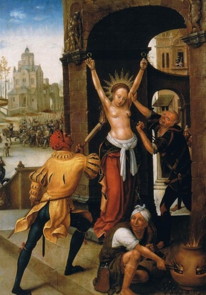 Virgin-Martyr St. Agatha in the paintings of European artists