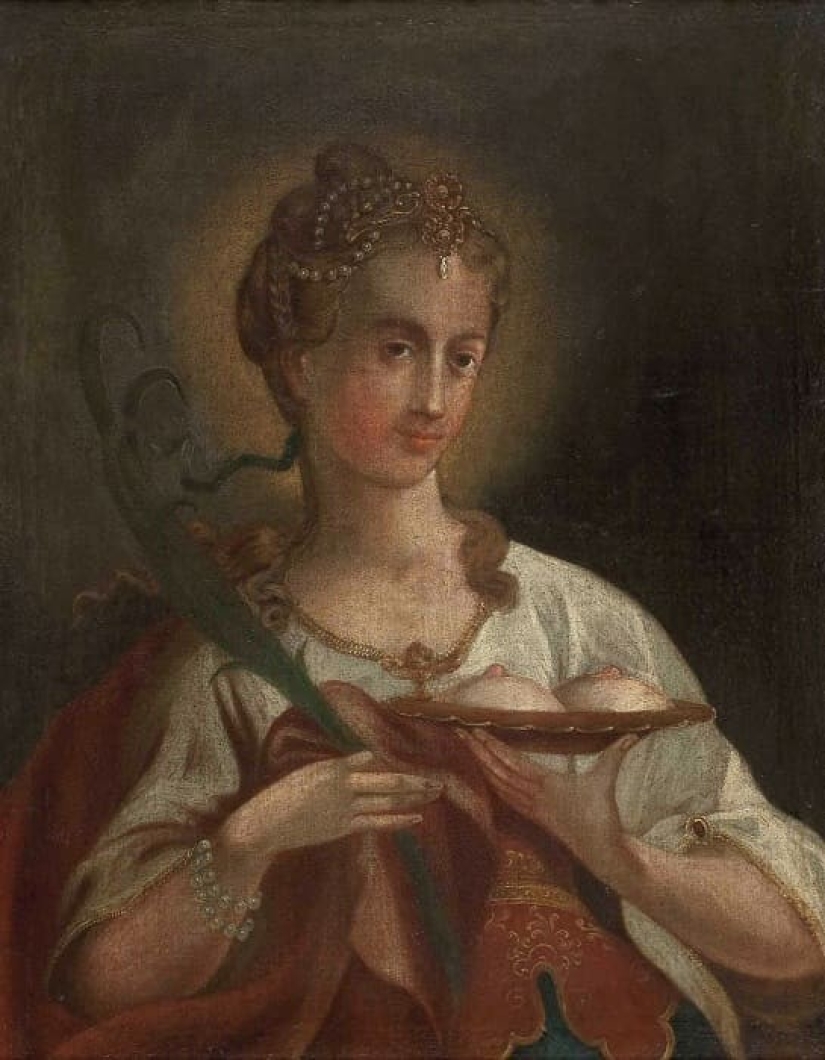 Virgin-Martyr St. Agatha in the paintings of European artists