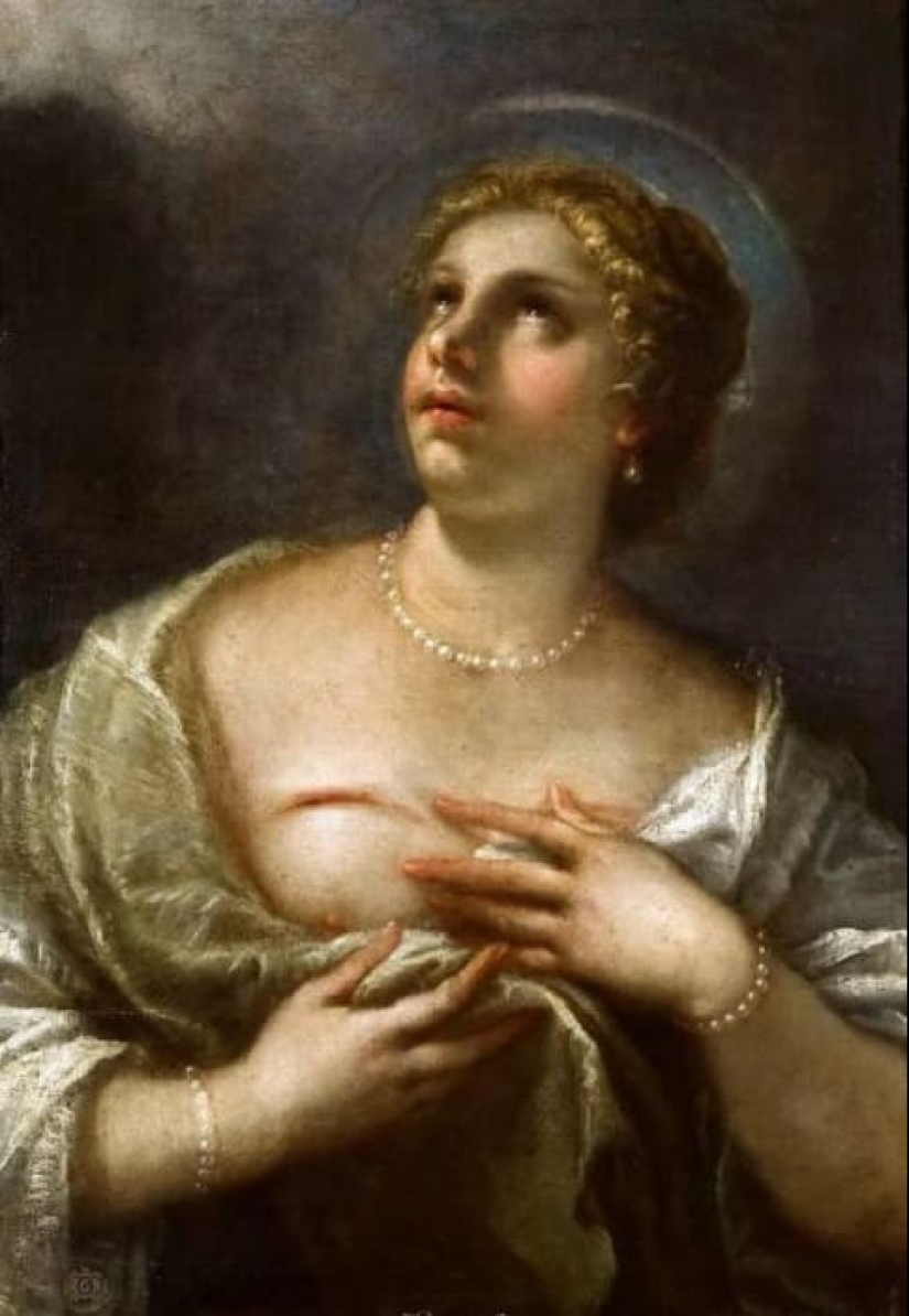 Virgin-Martyr St. Agatha in the paintings of European artists