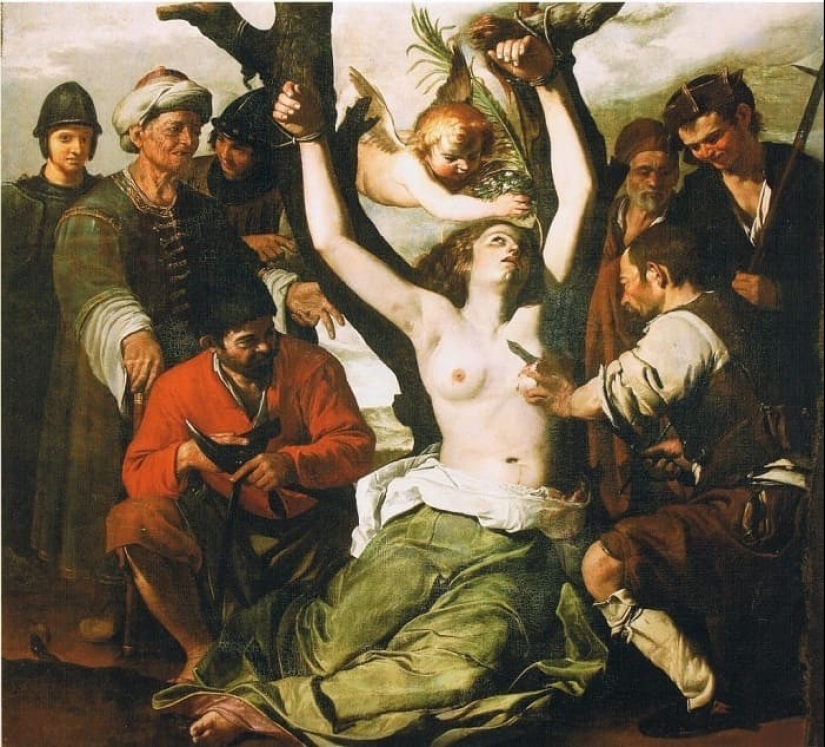 Virgin-Martyr St. Agatha in the paintings of European artists