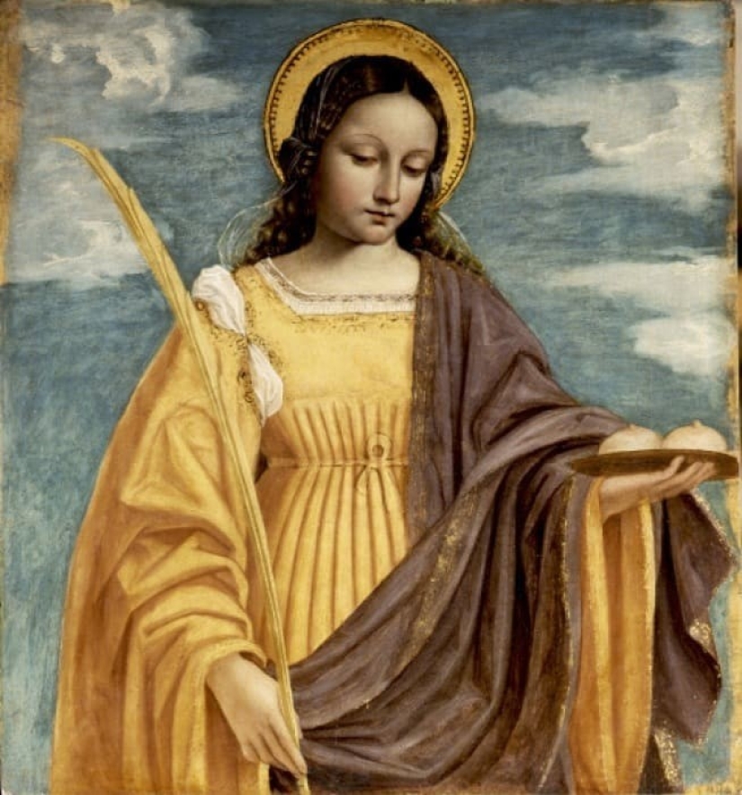 Virgin-Martyr St. Agatha in the paintings of European artists