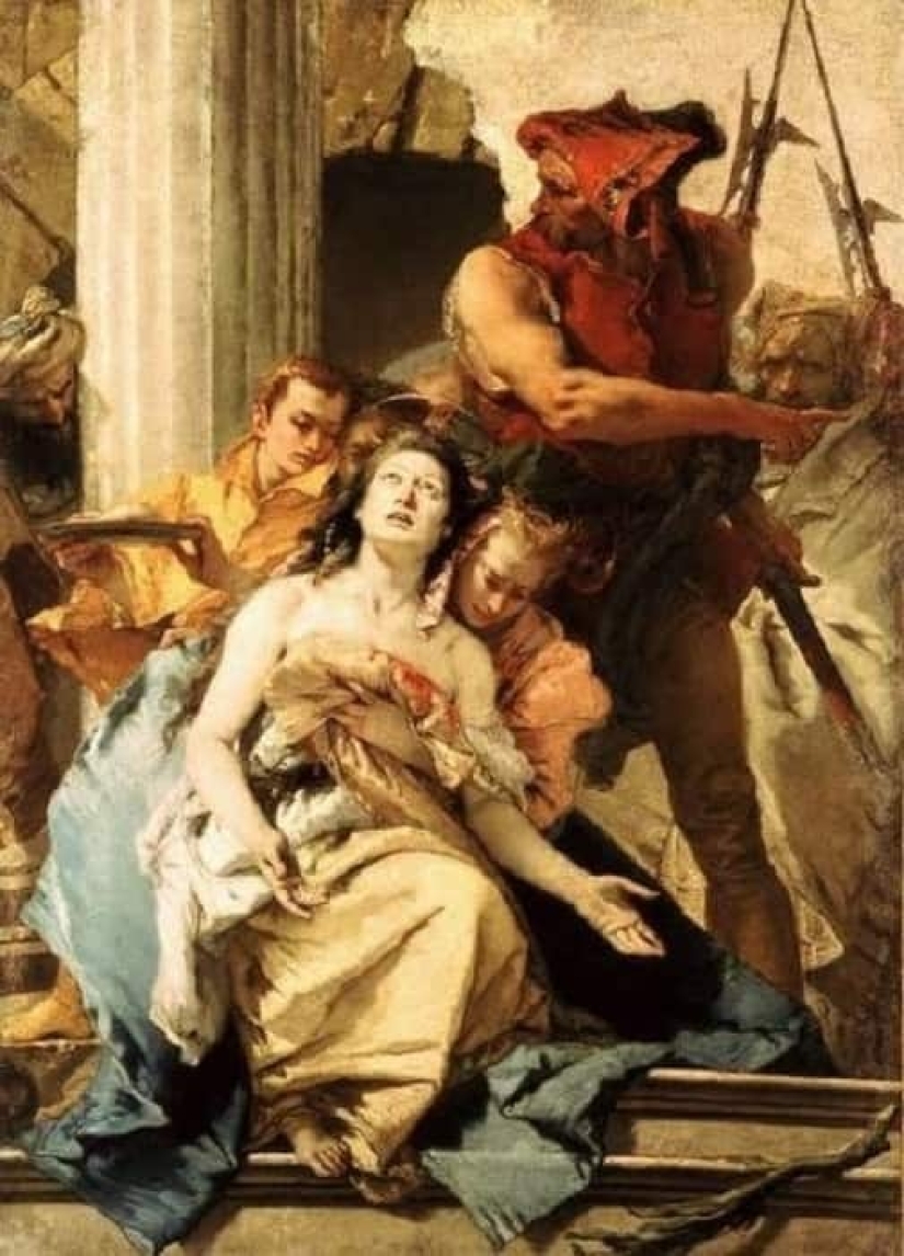 Virgin-Martyr St. Agatha in the paintings of European artists