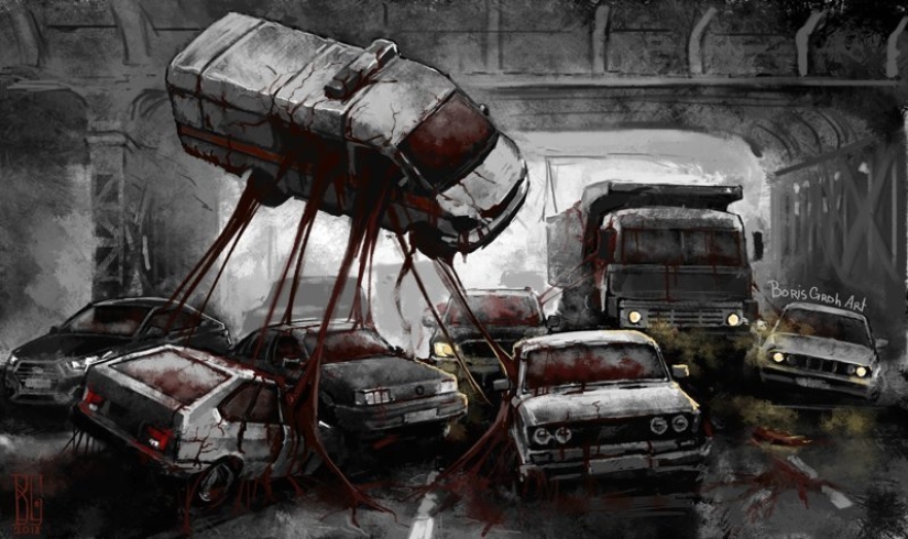 "Visual necromancy": a frightening world of a digital artist Boris rumble "Visual necromancy": a frightening world of a digital artist Boris rumble