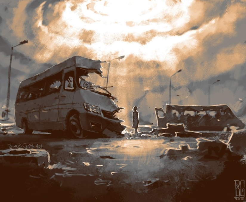 "Visual necromancy": a frightening world of a digital artist Boris rumble "Visual necromancy": a frightening world of a digital artist Boris rumble