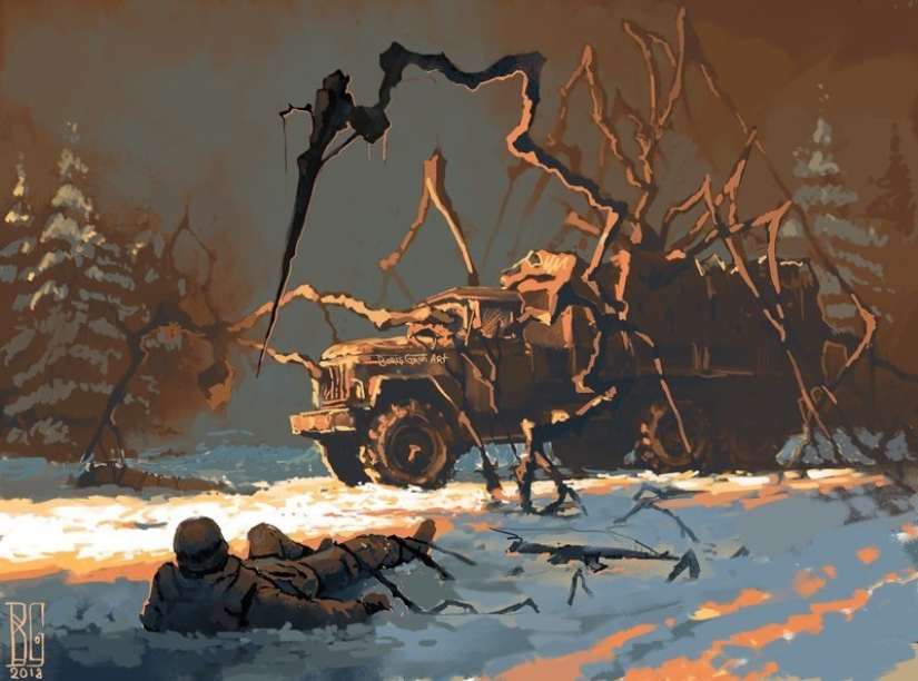 "Visual necromancy": a frightening world of a digital artist Boris rumble "Visual necromancy": a frightening world of a digital artist Boris rumble