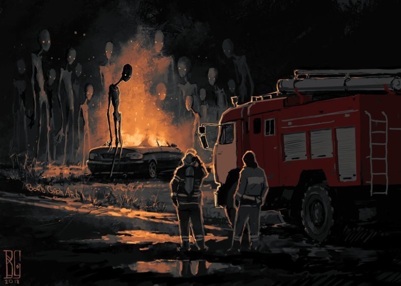 "Visual necromancy": a frightening world of a digital artist Boris rumble "Visual necromancy": a frightening world of a digital artist Boris rumble