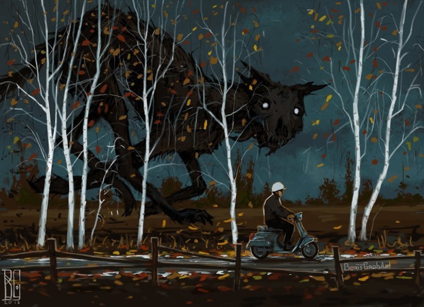 "Visual necromancy": a frightening world of a digital artist Boris rumble "Visual necromancy": a frightening world of a digital artist Boris rumble