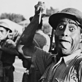 War dance of the NZ Maori battalion in the desert