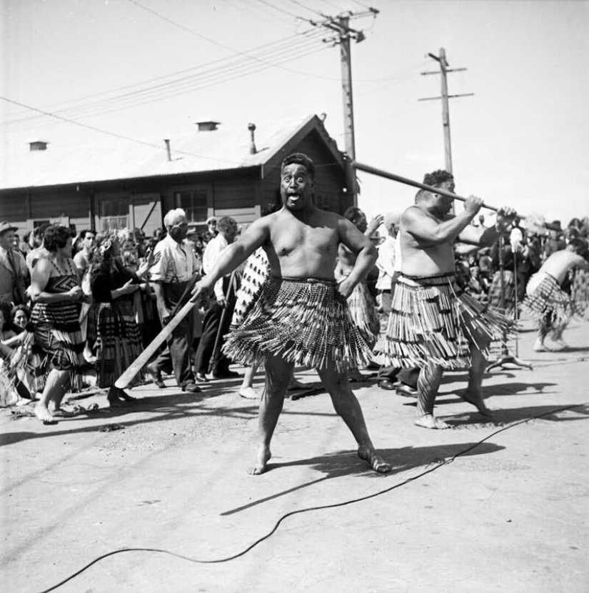 War dance of the NZ Maori battalion in the desert War dance of the NZ Maori battalion in the desert