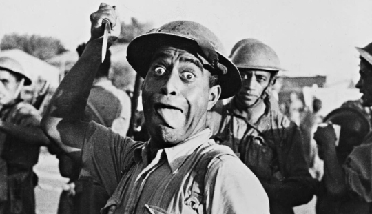 War dance of the NZ Maori battalion in the desert War dance of the NZ Maori battalion in the desert