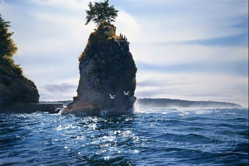 Watercolor realism: amazing landscapes Carol Evans