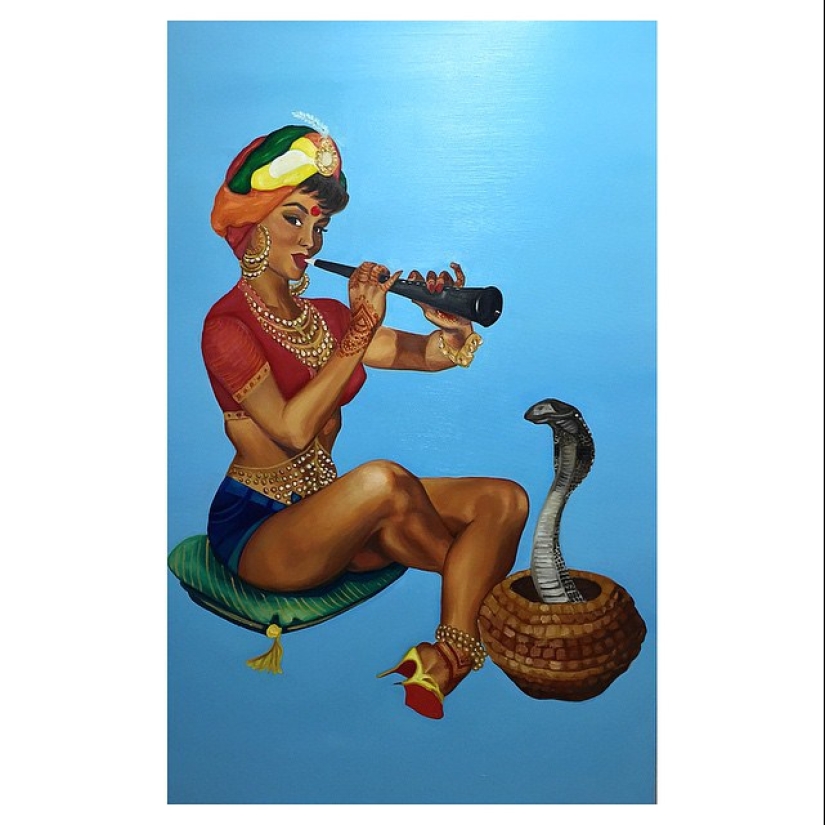 We haven't seen this before - Indian pin-up