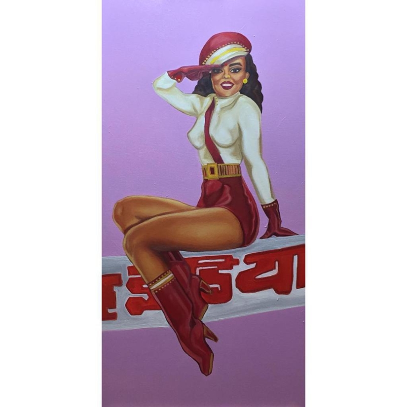 We haven't seen this before - Indian pin-up