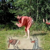 Weird and funny medieval reconstruction drawings