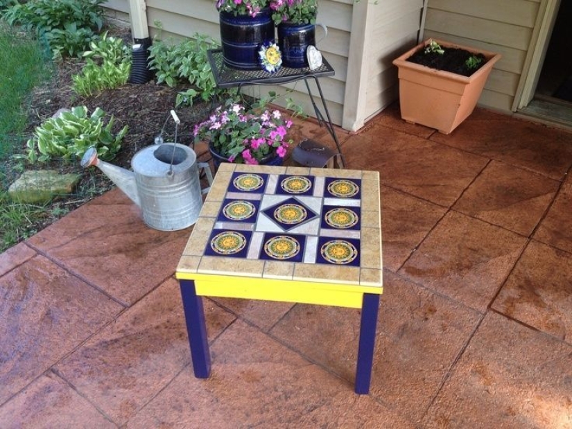 What can be made from the remains of ceramic tiles and mosaics What can be made from the remains of ceramic tiles and mosaics