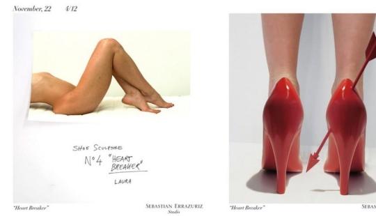 What do shoes that represent ex-girlfriends look like?