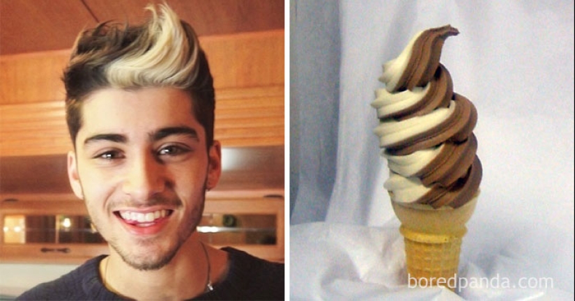 What inspires people to wild outfits and hairstyles — a cleaning brush, a string bag and a broken phone What inspires people to wild outfits and hairstyles — a cleaning brush, a string bag and a broken phone