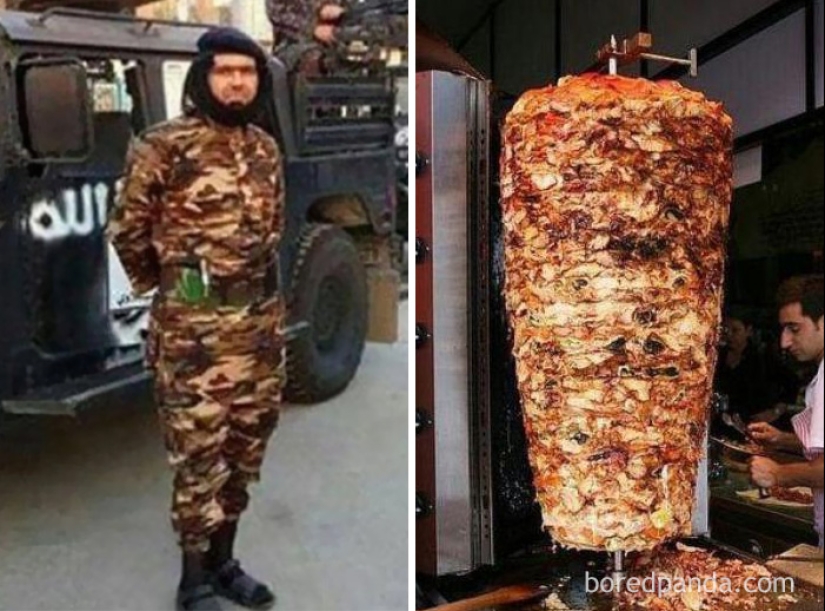 What inspires people to wild outfits and hairstyles — a cleaning brush, a string bag and a broken phone What inspires people to wild outfits and hairstyles — a cleaning brush, a string bag and a broken phone