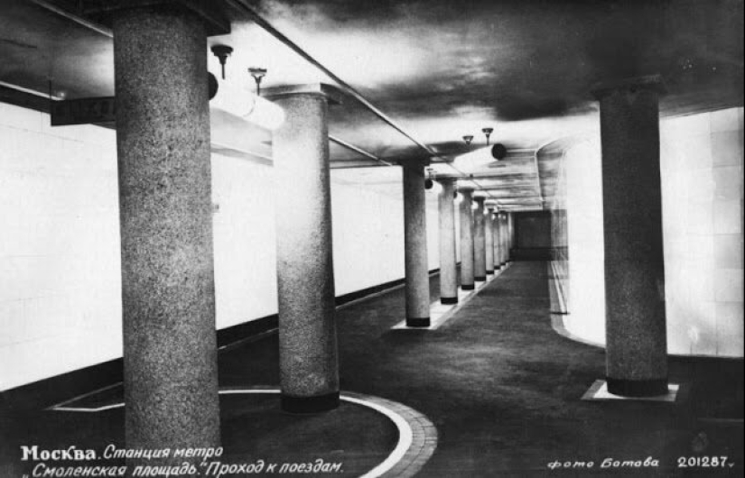 What the Moscow Metro looked like in 1935