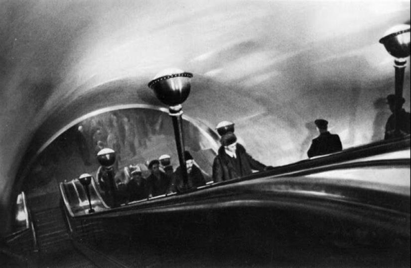 What the Moscow Metro looked like in 1935