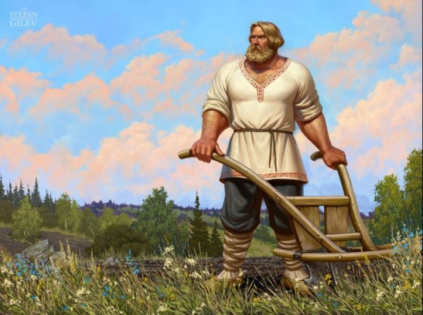 What was the ideal of male beauty in Rus'