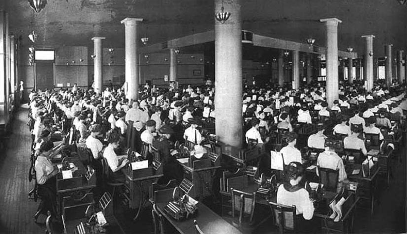 What were the offices like a hundred years ago What were the offices like a hundred years ago