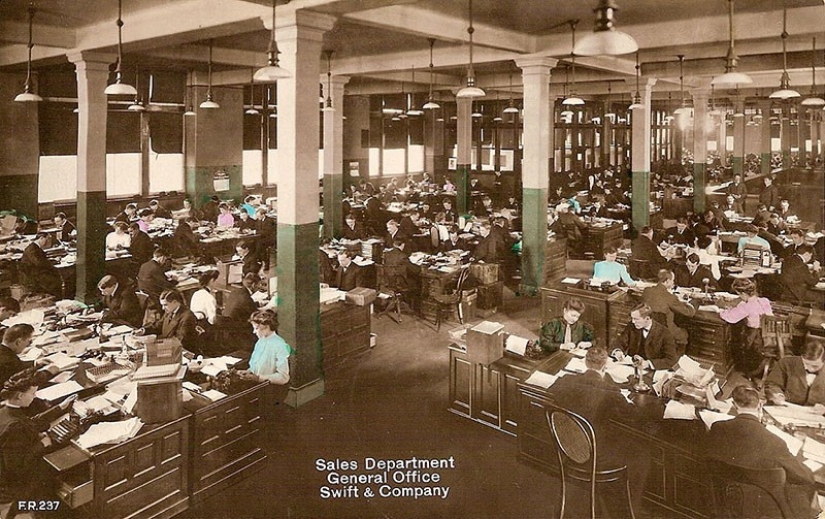 What were the offices like a hundred years ago What were the offices like a hundred years ago