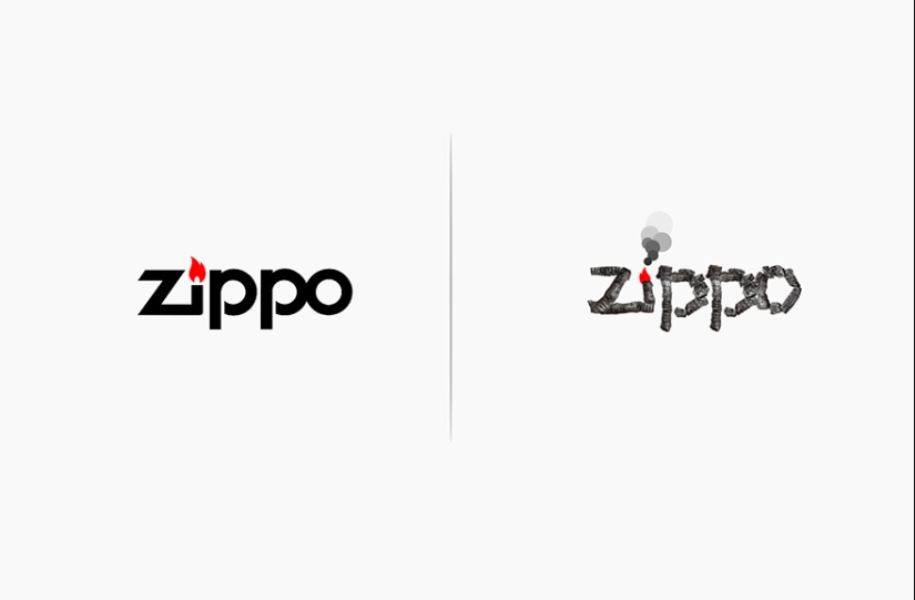 What would brand logos look like if they matched their products