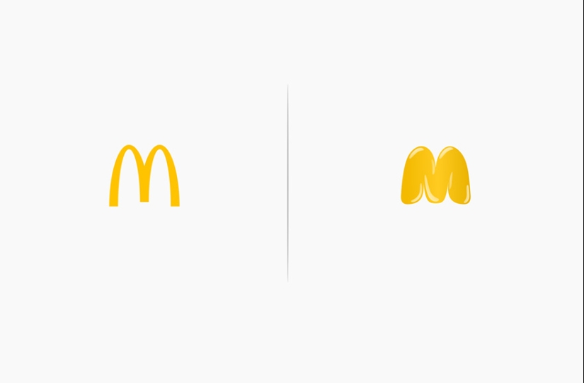 What would brand logos look like if they matched their products