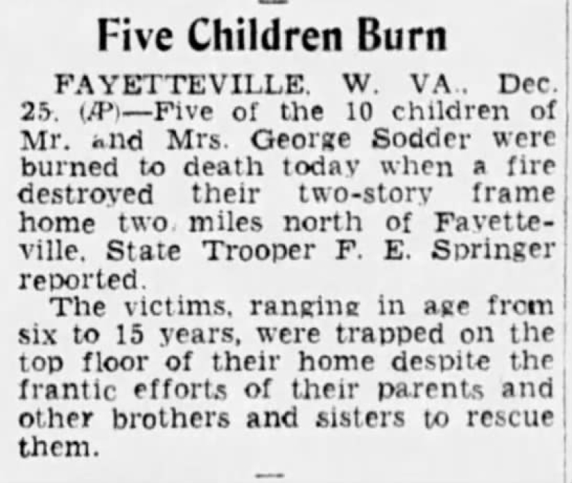 Where the children of the Sodder family disappeared: a mystery that has no answer even after 76 years