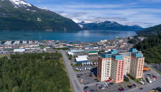 Whittier is an unusual city whose population lives under one roof Whittier is an unusual city whose population lives under one roof