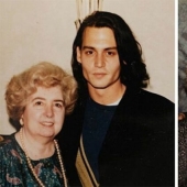 Who is this mystery lady that pose the brightest stars of Hollywood