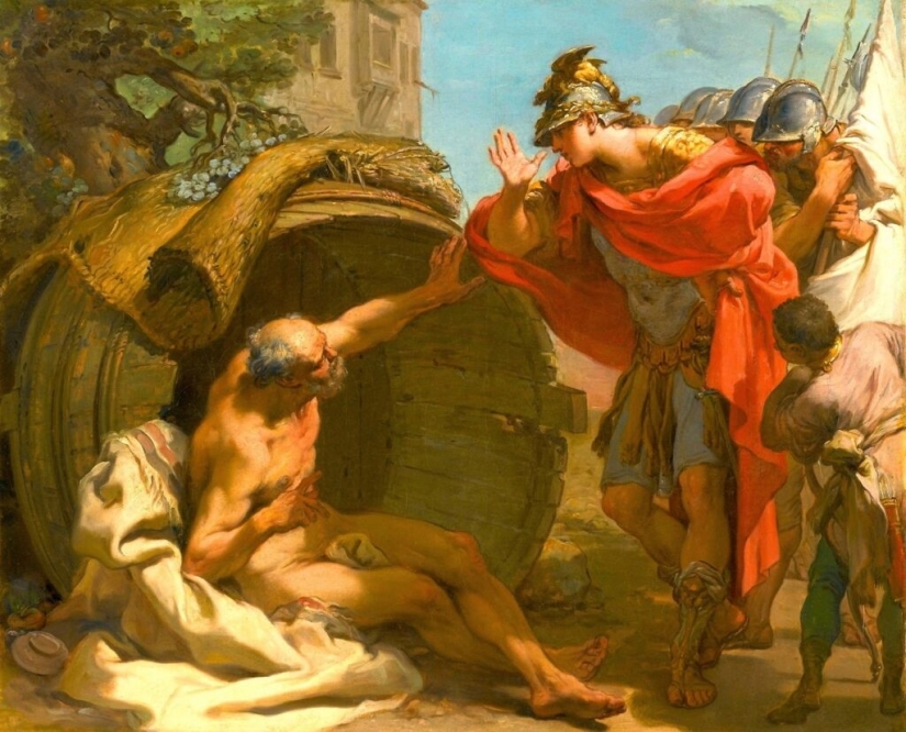 Why did the ancient Greek philosopher Diogenes live in a barrel? Why did the ancient Greek philosopher Diogenes live in a barrel?