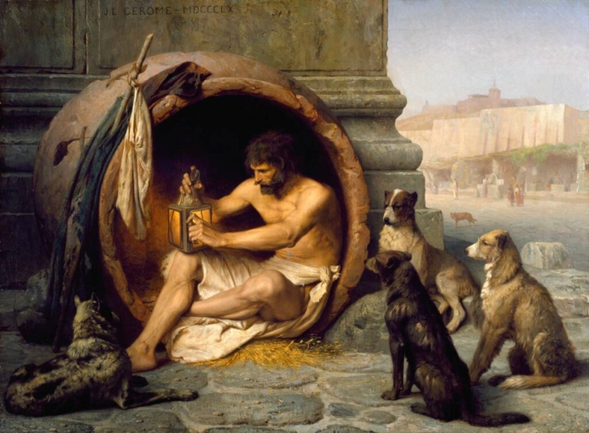 Why did the ancient Greek philosopher Diogenes live in a barrel? Why did the ancient Greek philosopher Diogenes live in a barrel?