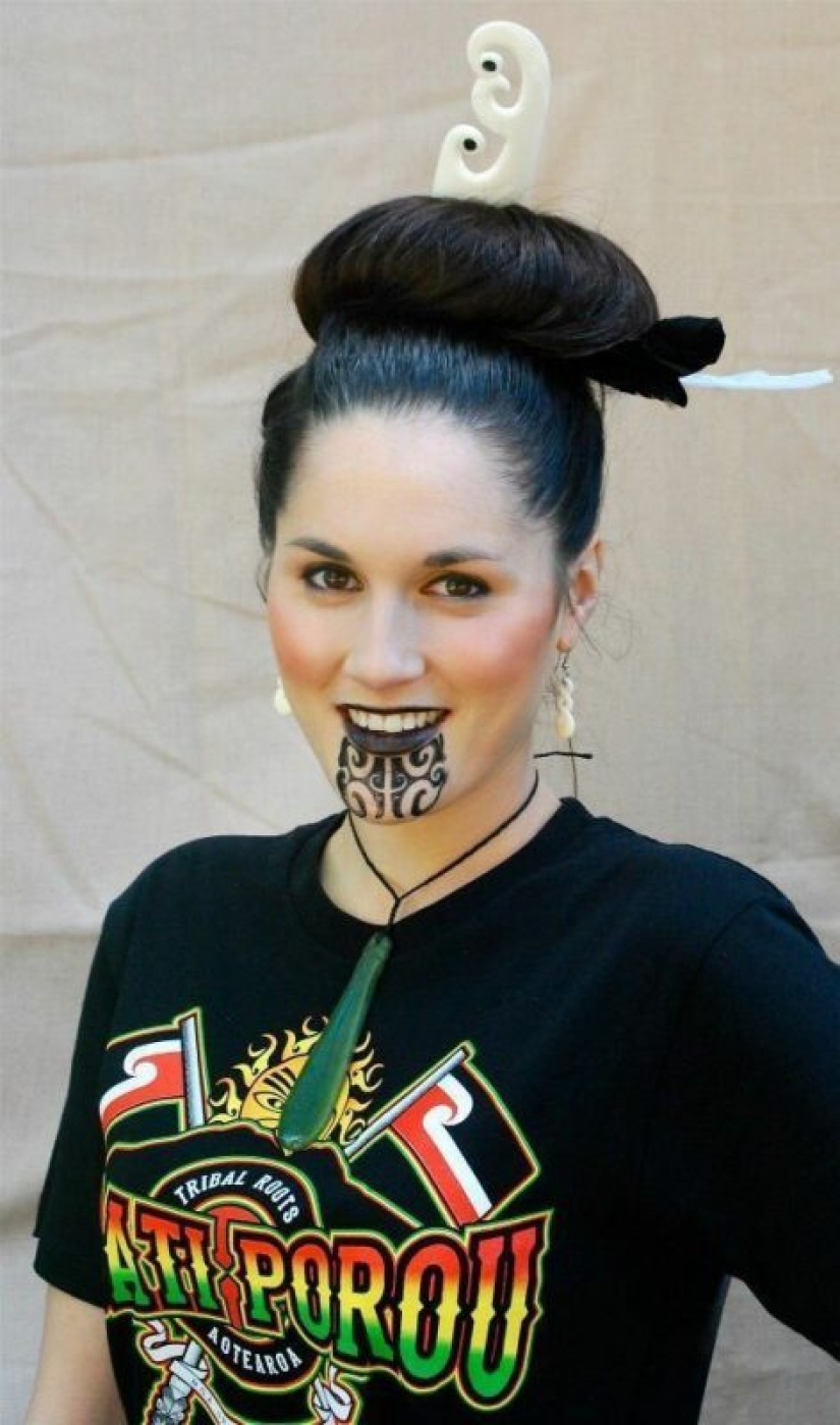 Why do beauties need a beard? The history of ta-moko Maori tattoos that are becoming a trend