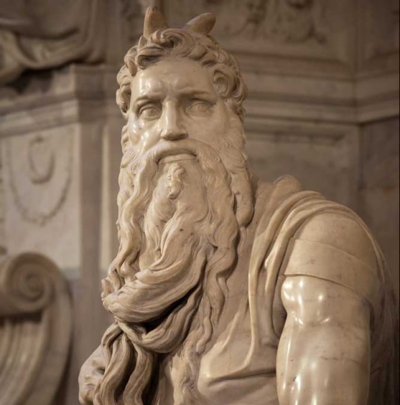 Why was the prophet Moses depicted earlier with horns on his head? Why was the prophet Moses depicted earlier with horns on his head?