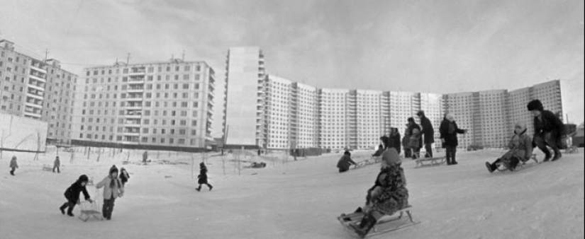 Winter sledding in the USSR Winter sledding in the USSR