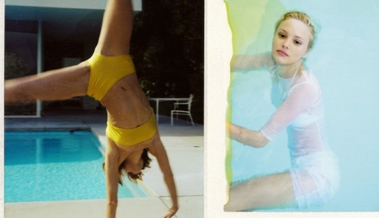 Women in atmospheric polaroids of the 1990s