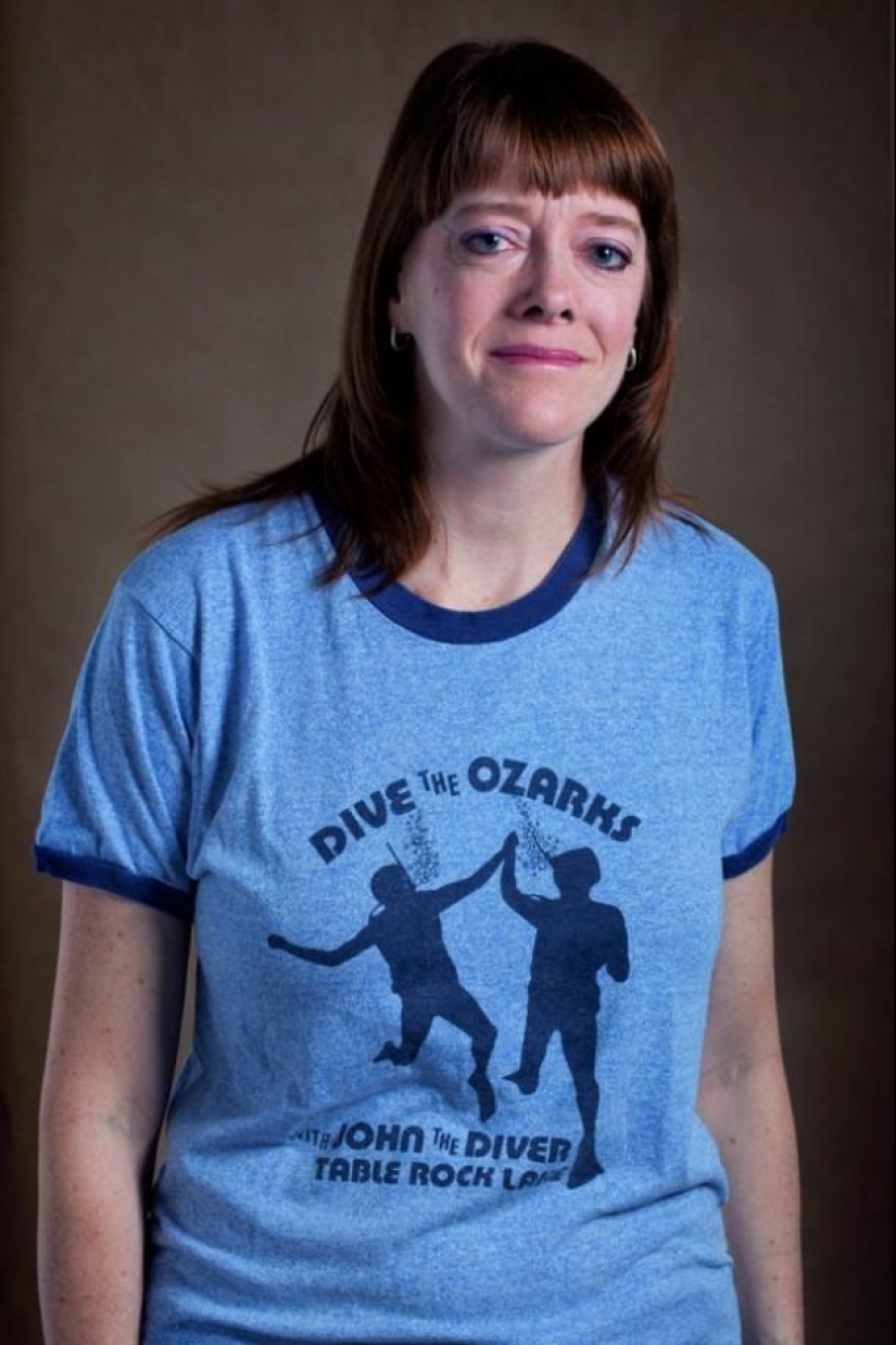 Women in the clothes of their exes — an unusual photo project by Carla Richmond