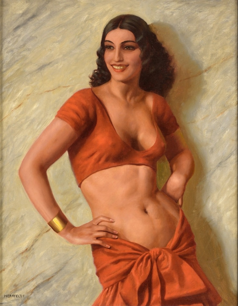 Women&#39;s secrets in the paintings of the master of erotic painting Marcel von Herfeldt