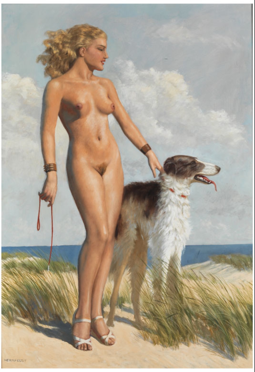 Women&#39;s secrets in the paintings of the master of erotic painting Marcel von Herfeldt